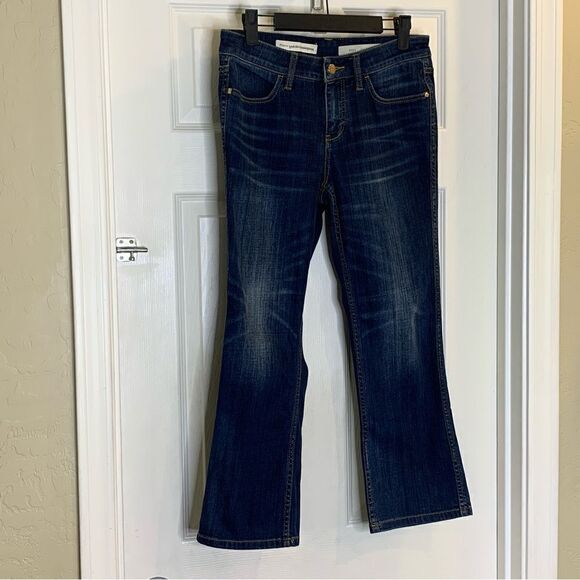 Pilcro and the Letterpress Stet Cropped Jeans Size 27 Dark Denim Color - Picture 3 of 9